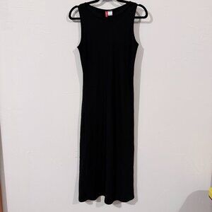 Josie Black Sleeveless Maxi Dress XS, Timeless Minimalist Style, office dress